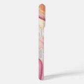 ピンクゴールドアゲート モダン おしゃれ 名前入りデザイン Case-Mate iPhoneケース (裏面 / 右)