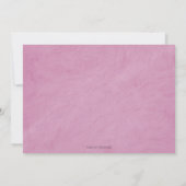 ピンクゴールドプリンセス スペイン風 キンセアニエラ 招待状 (裏面)