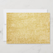 ピンクゴールド フローラル クラウンプリンセス バースデー サンキューカード (裏面)