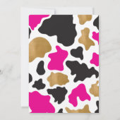 ピンクゴールド ラストロデオ ブライズメイドパーティー招待状 招待状 (裏面)