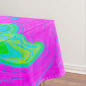 ピンクサイケデリックと赤のハイビスカスの花 テーブルクロス (インサイチュ)