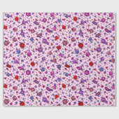 ピンクサイコロ ラッピングペーパー (フラット)