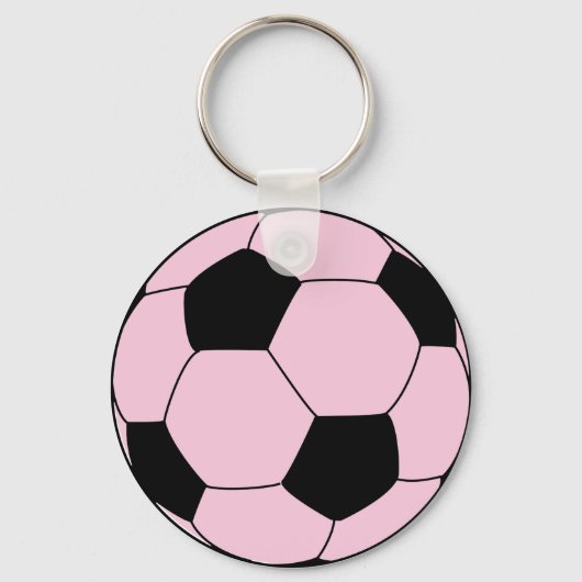 ピンクサッカーサッカー キーホルダー (正面)