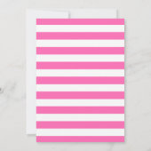 ピンクサッカーボールガールズ誕生日招待状 招待状 (裏面)