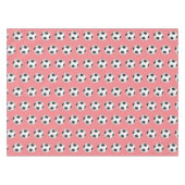 ピンクサッカーボール子供の誕生日パーティーテーブルクロス テーブルクロス (正面(横))