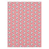 ピンクサッカーボール子供の誕生日パーティーテーブルクロス テーブルクロス (正面)