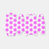ピンクサッカーボール白黒カスタム式 フェイバーボックス (折り畳みなし)