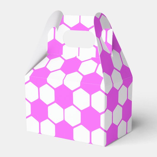 ピンクサッカーボール白黒カスタム式 フェイバーボックス (正面サイド)