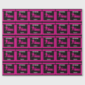 ピンクサッカー選手ガール、誕生日ガールチーム ラッピングペーパー (フラット)