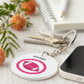 ピンクサッカー キーホルダー (正面右)