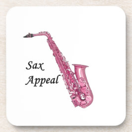 ピンクサックス コースター