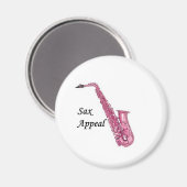 ピンクサックス マグネット (正面/裏面)