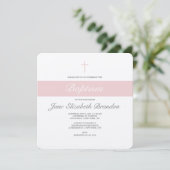 ピンクサッシバプテスマの招待 招待状 (スタンド正面)