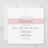 ピンクサッシバプテスマ 招待状 (正面)