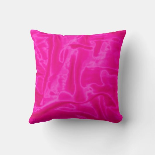 ピンクサテンスクエア装飾用クッション クッション (裏面)