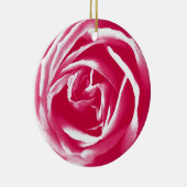 ピンクサテンバラプリント セラミックオーナメント (右)