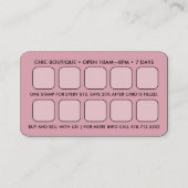 ピンクサテンQRコード報酬名刺 名刺 (裏面)