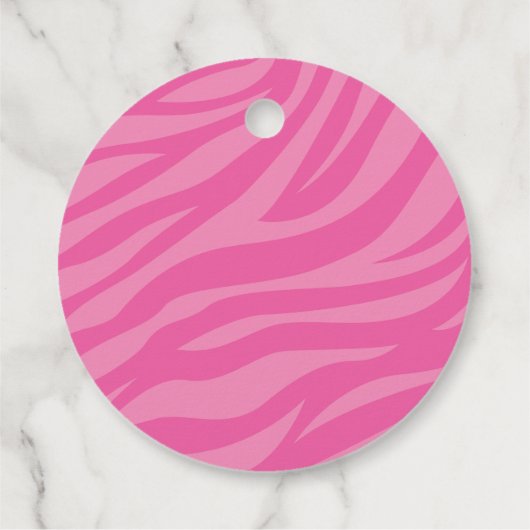 ピンクサファリジャングルすべての動物を呼び出す誕生日 フェイバータグ (裏面)