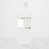 ピンクサファリジャングルベビーシャワー ペットボトルラベル (裏面)