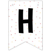 "ピンクサファリジャングル誕生日 バンティングフラッグ (第2の旗)