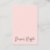 ピンクサボスフィエスタをテーマにしたオムツラッフルインサート 名刺 (裏面)