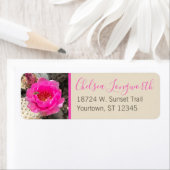 ピンクサボスフラワー&ビー |スクモダンリプト ラベル (インサイチュ)