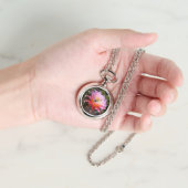 ピンクサボテン開花 腕時計 (手)