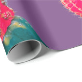 ピンクサボラッピング紙 ラッピングペーパー (ロールコーナー)