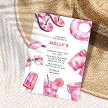 ピンクサマーかわいらしガールズ誕生日