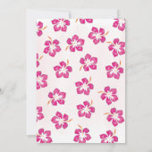 ピンクサマーパーティーカスタムフローラ 招待状 (裏面)