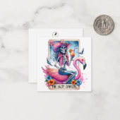 ピンクサルティ女性のカーボーイノートカード ノートカード (正面/裏面インサイチュ)