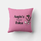 ピンクサロパーソナライズされたニスト装飾用クッション クッション (裏面)