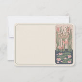 ピンクサンキューカードベルエポックドラゴンフライ結婚ズ 招待状 (裏面)