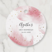 ピンクサンキューザムーン&バック誕生日 フェイバータグ (裏面)