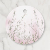 ピンクサンキューフローラベビーイン開花ガールシャワー フェイバータグ (裏面)