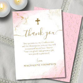 ピンクサンキュー金ゴールドクロスガール確認 サンキューカード