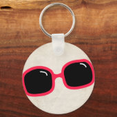 ピンクサングラス キーホルダー (正面)