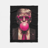 ピンクサングルストランプバブルガムシャツ2024投票の事前通知 フリースブランケット (正面)