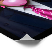 ピンクサングルストランプバブルガムシャツ2024投票の事前通知 ポスター (角)