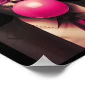 ピンクサングルストランプバブルガムシャツ2024投票の事前通知 ポスター (角)