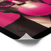 ピンクサングルトランプバブルガム ポスター (角)