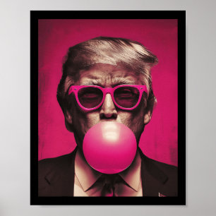 ピンクサングルトランプバブルガム ポスター
