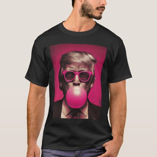 ピンクサングルトランプバブルガム Tシャツ (正面)