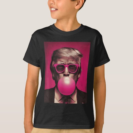 ピンクサングルトランプバブルガム Tシャツ (正面)