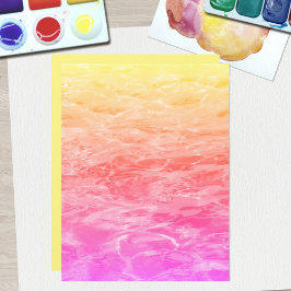 ピンクサンゴとオレンジマーリースクラップブック紙