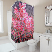 ピンクサンゴの絵 シャワーカーテン (インサイチュ)