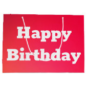 ピンクサンゴハッピーバースデー抱き枕 ラージペーパーバッグ (裏面)