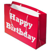 ピンクサンゴハッピーバースデー抱き枕 ラージペーパーバッグ (裏面アングル)