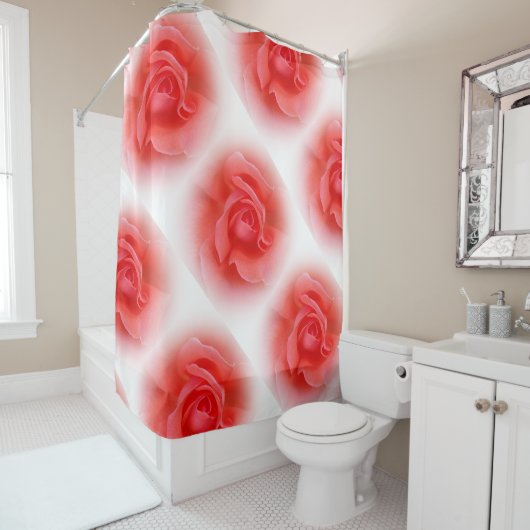 ピンクサンゴバラ シャワーカーテン (インサイチュ)