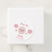 ピンクサンシャインガールベビーシャワー フェイバータグ (インサイチュ)